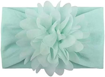 6 st Baby Girl Elastiska Hårband 6 Blomfärger (nyfödd