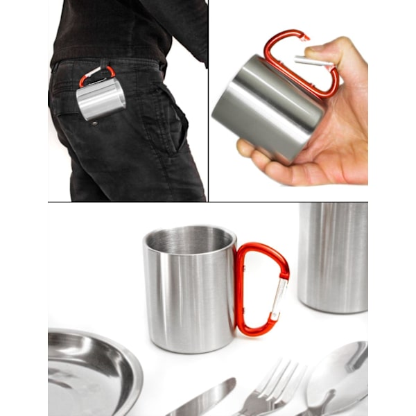 Utomhusmugg - campingmugg - Kompakt och lätt, 220 ml w
