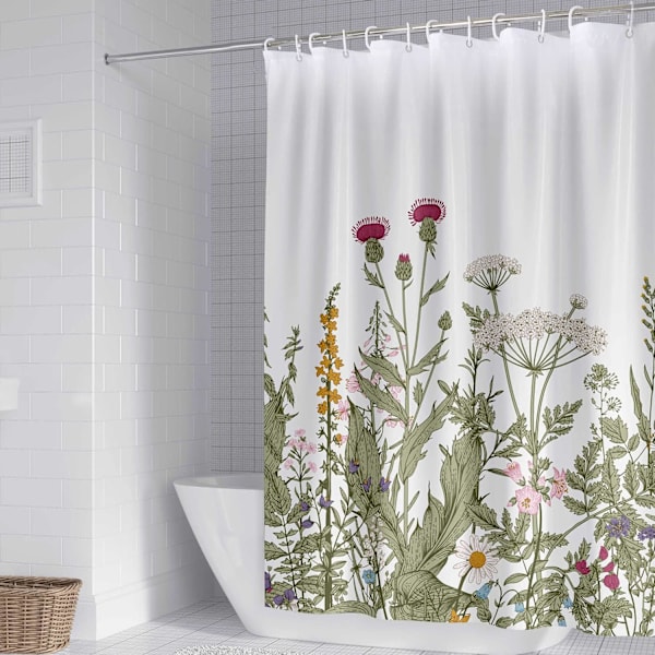 Rock Cloud Blomster Bruseforhæng 150x180cm, Akvarel Blomster Fa