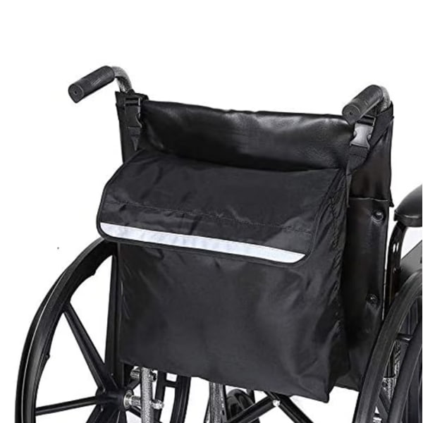 Kørestolstaske Bag Vandtæt Oxford Kørestolstaske Stor Sort