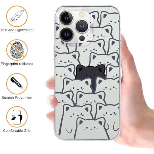 2 st fodral till Apple iPhone 13 6.1'', Transparent skyddande C
