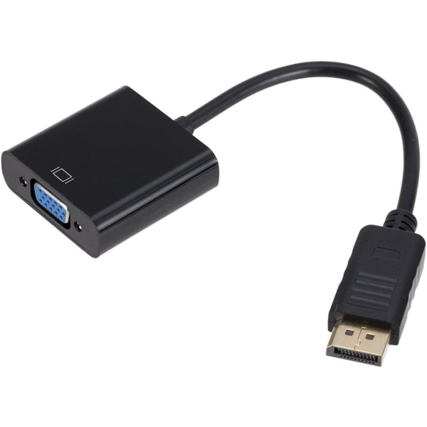 2 st - Gobutevphver Displayport till VGA Adapterkablar DP till VGA Con