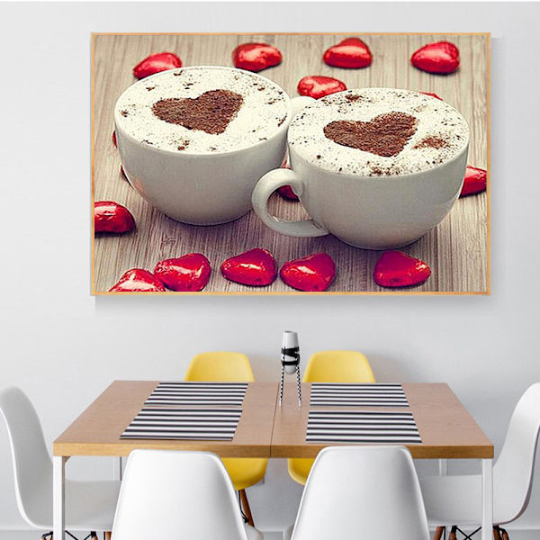 30 × 40 Cappuccino diamantmålning (30 * 40, 1 st) Diamant