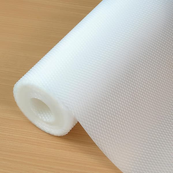 45 cm x 500 cm Förtjockad Halkfri Självhäftande Lådfoder, DIY Kökshylla och Skåpfoder, EVA Plastskydd