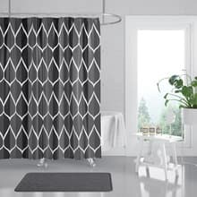 1 st grå duschdraperi, vattentät design och polyester, snabb torkning, viktad kant, duschdraperisats för badrum