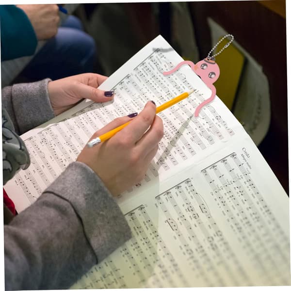 Nodepapir Klavernode Klips Bogsideholder Lille Bogmærke Klips Musikklips Sideholder Sideholdere til Læsning Nodesklemme Klavernodeholder Noder Side