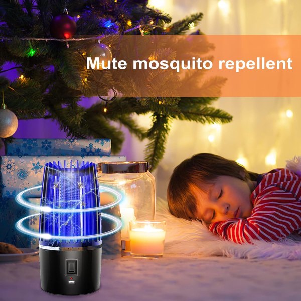 (4000mAh)Mosquito Killer Lamp, 360° UV Insect Killer, 2 i 1 Elec