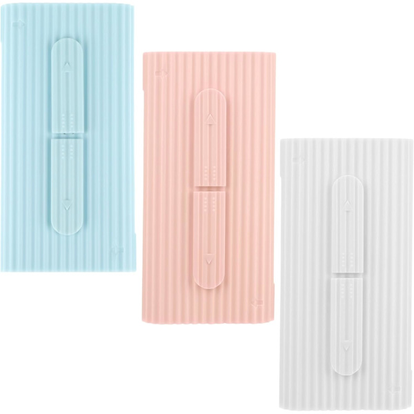 3-pack Färgglada Tandtrådsfodral, Bärbar, Rymmer 10 Tandtrådsstavar, Tandtrådsstavsdispenser för Rengöring av Tänder och Munhåla