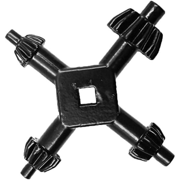 2 stk chucknøkkel 4 i 1 Mini Multifunksjon Hånd Drill Chuck Nøkkel Drill Nøkkel Kombinasjon Drill Power Too