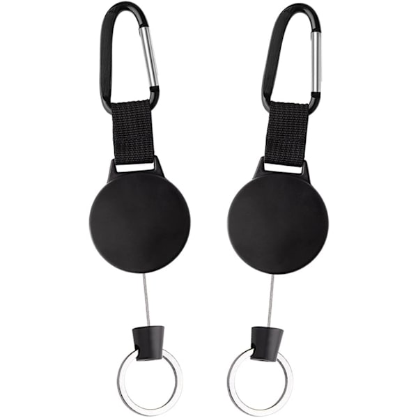 2 kappaletta raskaan sarjan avaimenperän rulla, jossa 60 cm:n teräsvaijeri