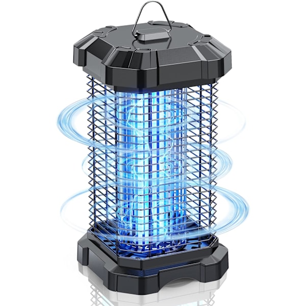 Bug Zapper ulkona, 4200V sähköinen hyttys tappo sisällä, hyönteinen kärpänen tappo vedenpitävä wi