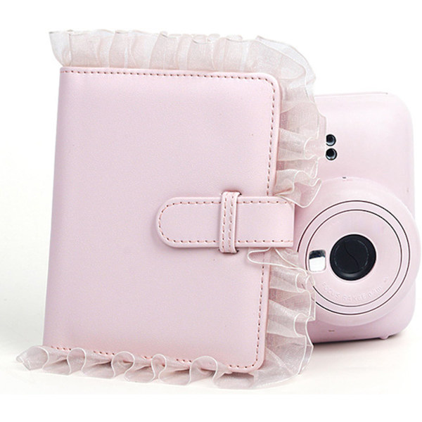 Mini film fotoalbum, 64 lommer Universal Lace fotoalbum for Mini12 11 9 8 Instant foto, 99% Tr