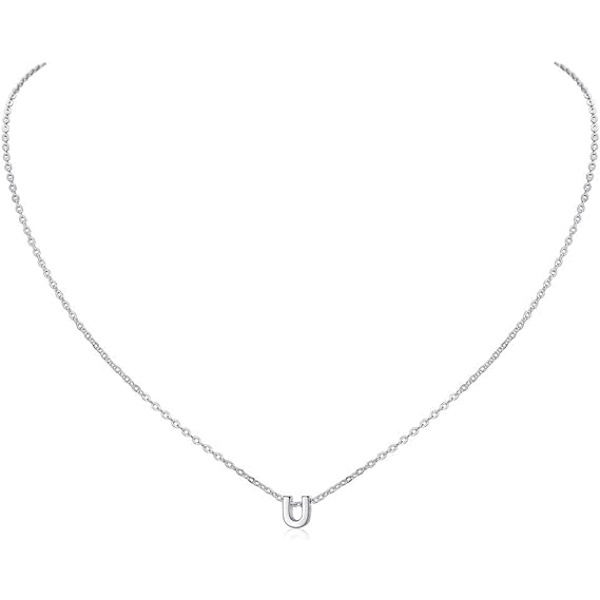 1 Initial U Halsband Choker för Kvinnor 925 Sterling Silver/