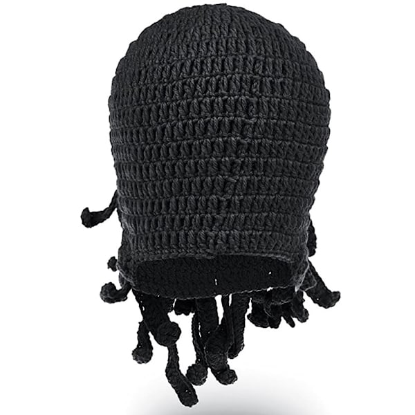 Herrar Barbarian Wanderer Beanie Fällbar Skägg Bläckfisk Pirathattar Skäggiga Mössor, Handgjorda Christ