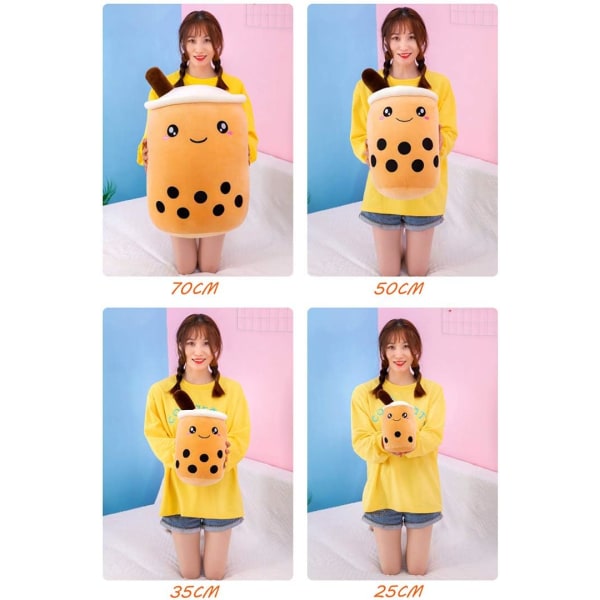 Boba Fluffy Plush Pute, Kreativ Boblemelk Teekopp Form