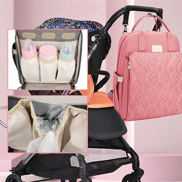 Babyble blepose med seng, multifunktionel vandtæt blepose, babypose til mor og far på rejse