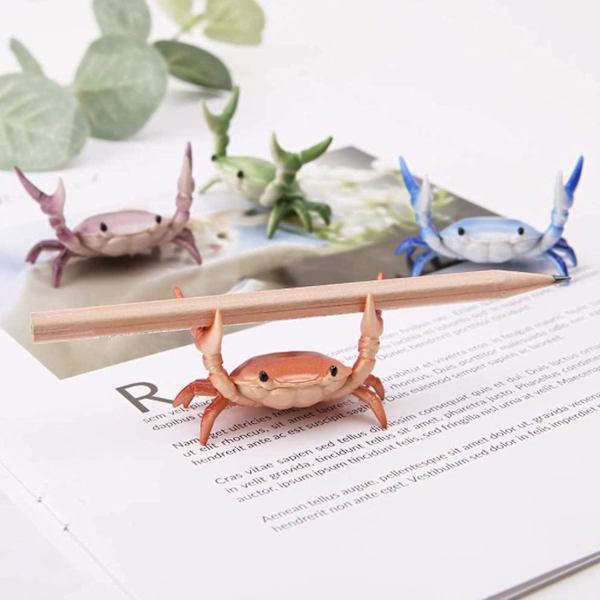Vektløftende krabber, penneholder, japansk kreativ søt skrivebordsorna