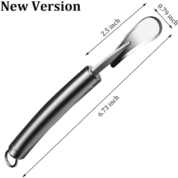 Apelsin Citrus Skalare Rostfritt Stål Slicer Cutter Peeler Remover Öppnare Humaniserad Design Böjd Ha