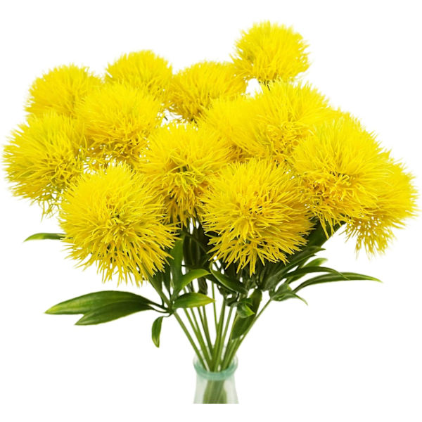 10 st konstgjorda maskrosblommor vita blommor konstgjorda växter