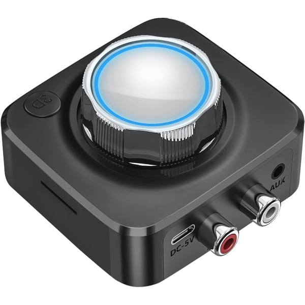 Bluetooth 5.0-modtager - RCA Aux 3,5 mm trådløs lydadapter til Smartphon