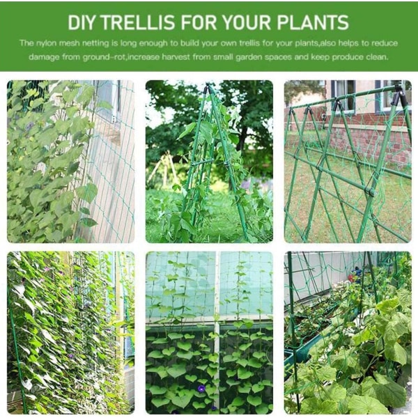 Netting for klatreplanter Hage espalier netting 2m x 5m Klatreplante støtte fiksering netting Hage