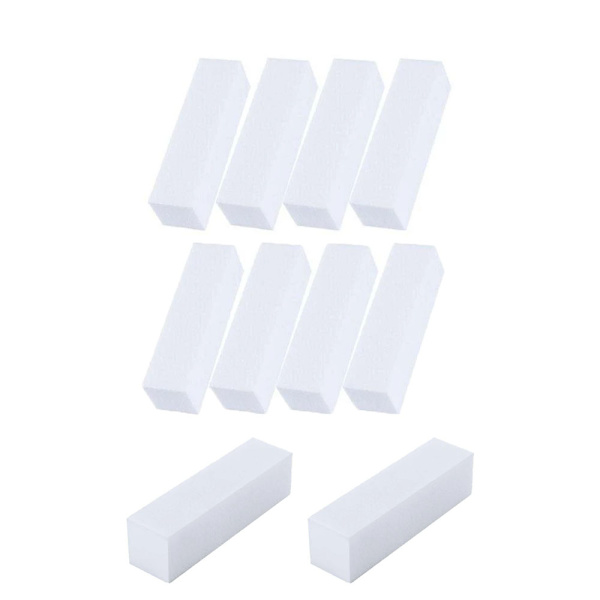 10-pack nagelfilar former och former utökade vita