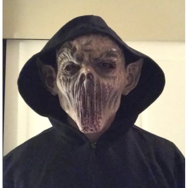 Läskig Halloween-mask Terror Ghost Devil Mask Dance Party Scary Biochemical Alien Zombie Caps Mask, H