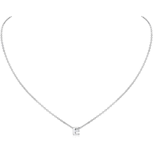 1 Initial A-Z Bogstav Choker Halskæde til Kvinder 925 Sterling Sølv