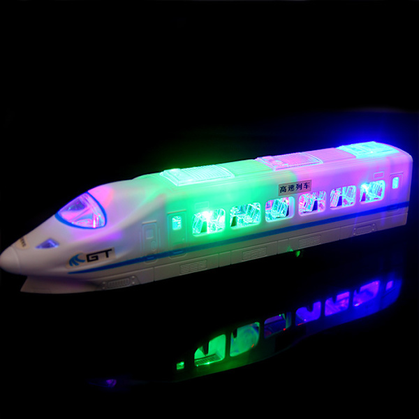 Elektrisk tog til børn - med LED-lys og musik. Den perfekte jule- eller fødselsdagsgave til