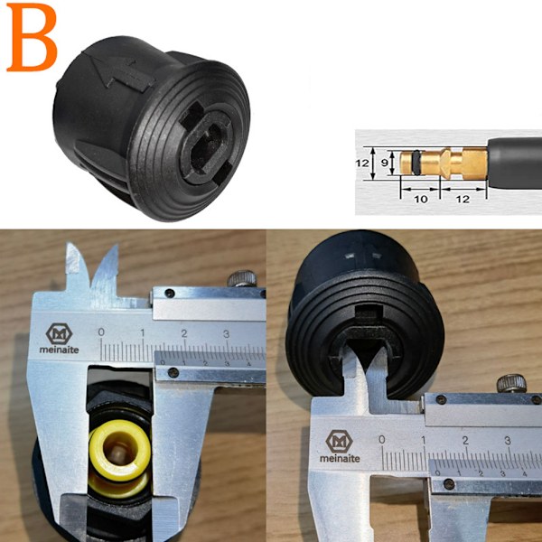(Plastikmodel) Højtryksrenser Pistol og Højtryksrenser Adapter