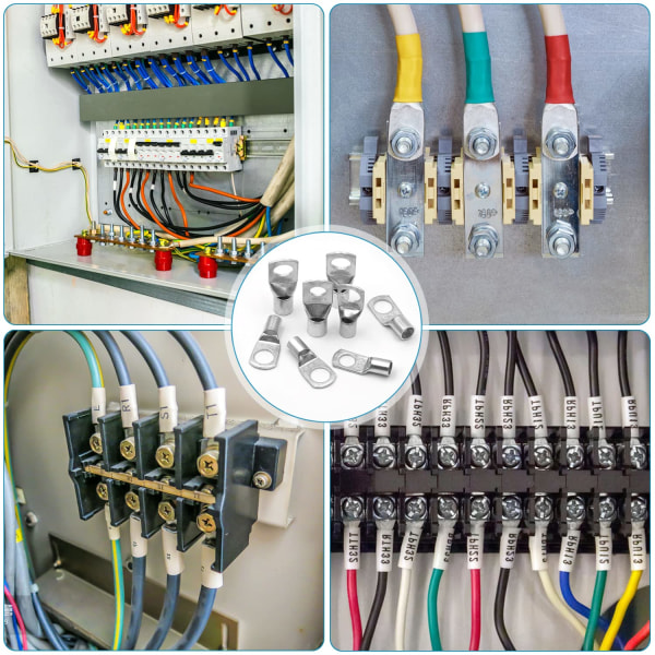 30 stycken kabelterminaler, elektriska terminaler, crimpterminaler, batteriterminaler 16mm² 25mm