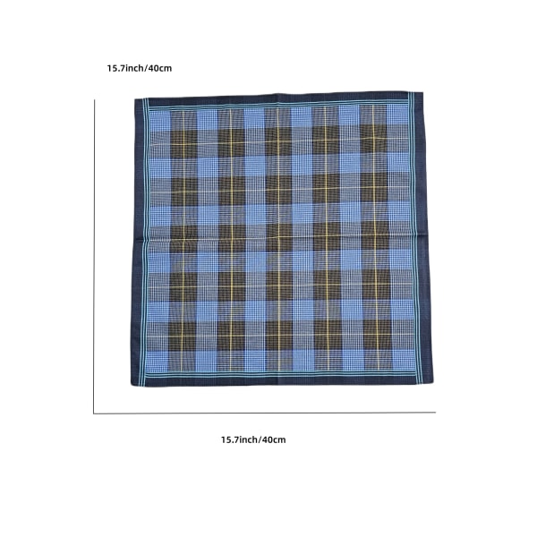 3 pcs Men's Tissue Handkerchiefs Set of 3 reusable cotton handker