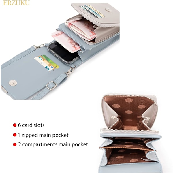 Naisten crossbody-laukku pieni matkapuhelinkotelo crossbody-lompakko matkapuhelin