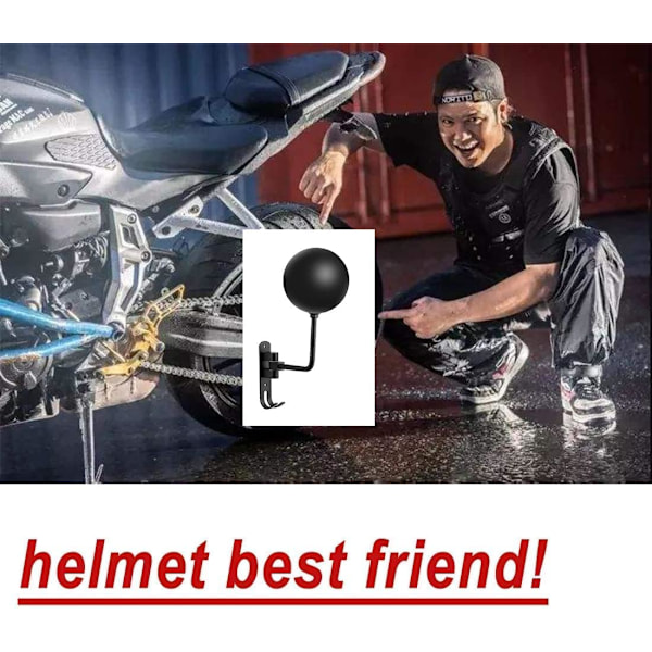 Kypärän pidike, kypärän pidike pyörään 2 koukun kypärän ripustuksella mo