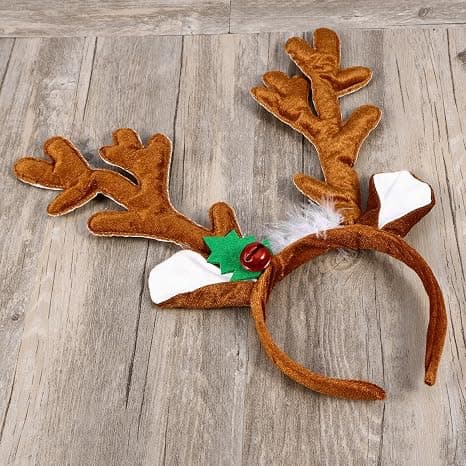 Julehodebånd med reinsdyrgevir hårbøyle hodeplagg for jul