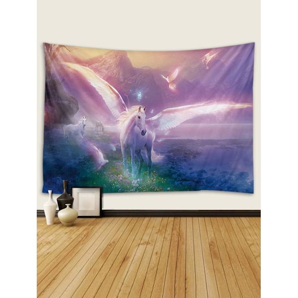 （200 x 150 cm）Tapet Mur Dekorativt Soverom - Enhjørning