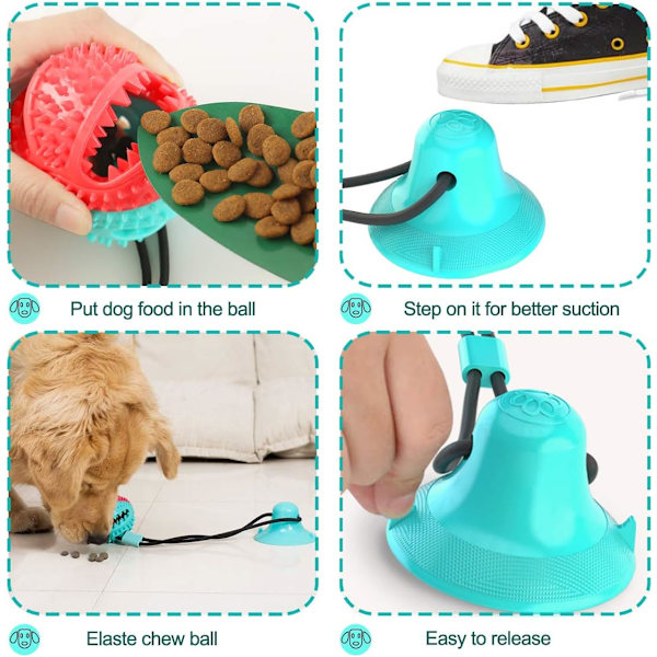 Jouet Chien Ventouse Jouet pour Chien Interactif，Nouvelle Versi