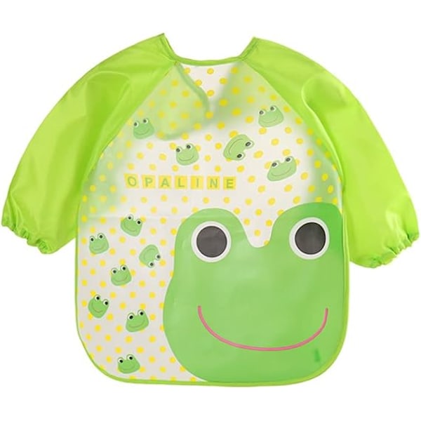 5 stk. Vandtætte Smekke med Ærmer Lange Foderforklæder Leg Maleri Baby Smekke Vandafvisende Unisex 6 Måneder