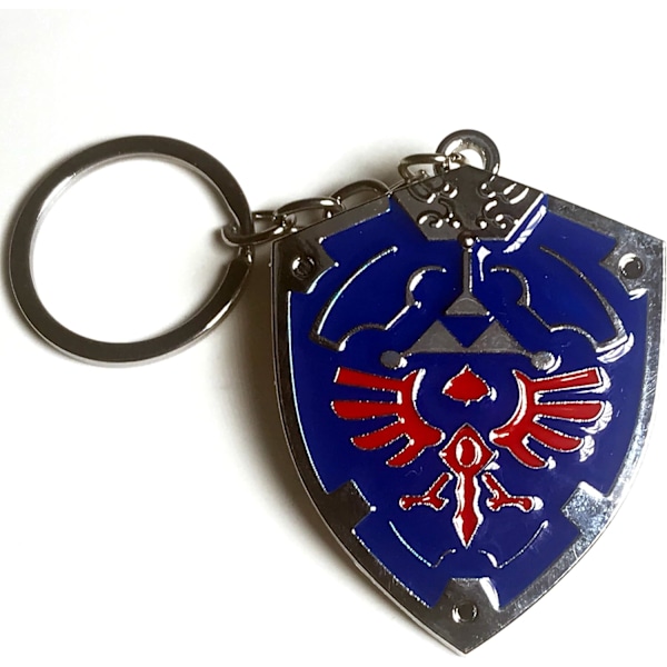 Nøglering Legend of Zelda Nøglering | \"Tynd-Tin\" Super Letvægts Metal Nøglering (Blå), Lille