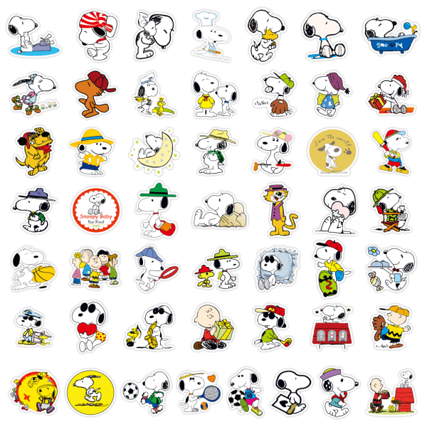 Snoopy har 50 ark - tegneserieanime Snoopy Graffiti-klistremerker