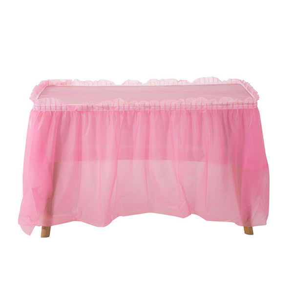 2 kappaletta tylli pöytähame Premium Mesh Fluffy Table Skirt fo