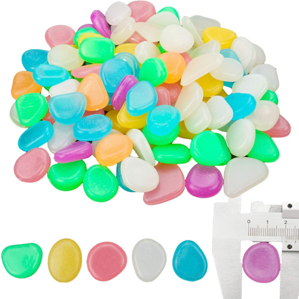 Pierre Lumineuse Colorées 100 Pcs Cailloux Aquarium Decoration