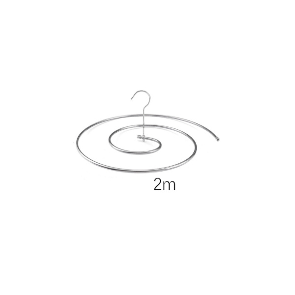 Spiralformade täckeshängare 2-pack, utrymmesbesparande filthängare