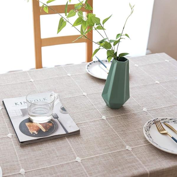 Blå drøm Nappe Carrée 140x140 Bomull Lin Duk Firkantet Co