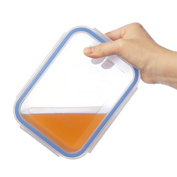 (19.8x14.5x6.5cm) 1 kpl Mikroaaltouunissa lämmitettävä läpinäkyvä hedelmien säilytyslaatikko, muovinen säilytyslaatikko, jääkaappi