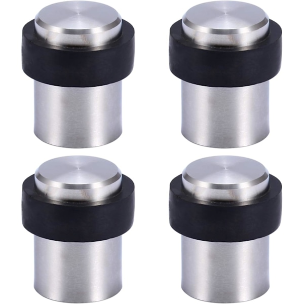 4,5 cm Dørstopper i rustfritt stål for gulv (4-pakning)