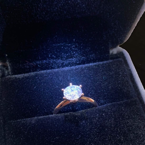 (Gris))Boîte à Bague en Velours avec Lumière LED Ring Box pour
