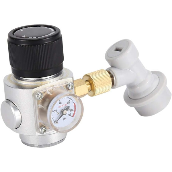 Fatöljeregler - CO2-regulator Justerbar Öl-CO2-regulator 0-90 PSI