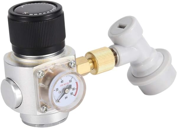 Fattigmannsregulator - CO2-regulator Justerbar Øl-CO2-regulator 0-90 PSI