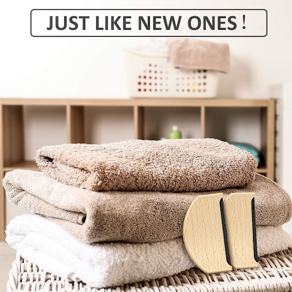 3 stk. Kasmirkam Sweater Shaver Uldkam Træ Pillingfjerner Fuzz Stof Fnugfjerner Manuel Bærbar Tøjbørste Værktøj til Fjernelse af Pilling fra Tøj